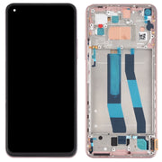Original LCD Screen for Xiaomi Mi 11 Lite 4G/11 Lite 5G NE M2101K9AG M2101K9AI Digitizer Full Assembly with Frame(Gold)