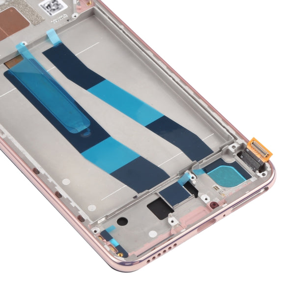 Original LCD Screen for Xiaomi Mi 11 Lite 4G/11 Lite 5G NE M2101K9AG M2101K9AI Digitizer Full Assembly with Frame(Gold)