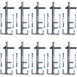 10 PCS Original Front Housing Adhesive for Sony Xperia 1 II - Adhesive Sticker by PMC TechLife | Online Shopping South Africa | PMC TechLife