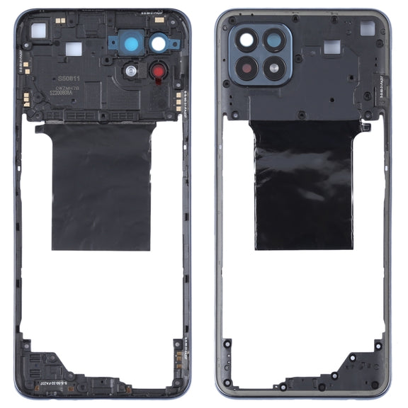 For OPPO Reno4 SE/A93 4G/OPPO Reno4 F/Reno4 Lite/F17 Pro PEAT00, PEAM00 Original Middle Frame Bezel Plate (Black)