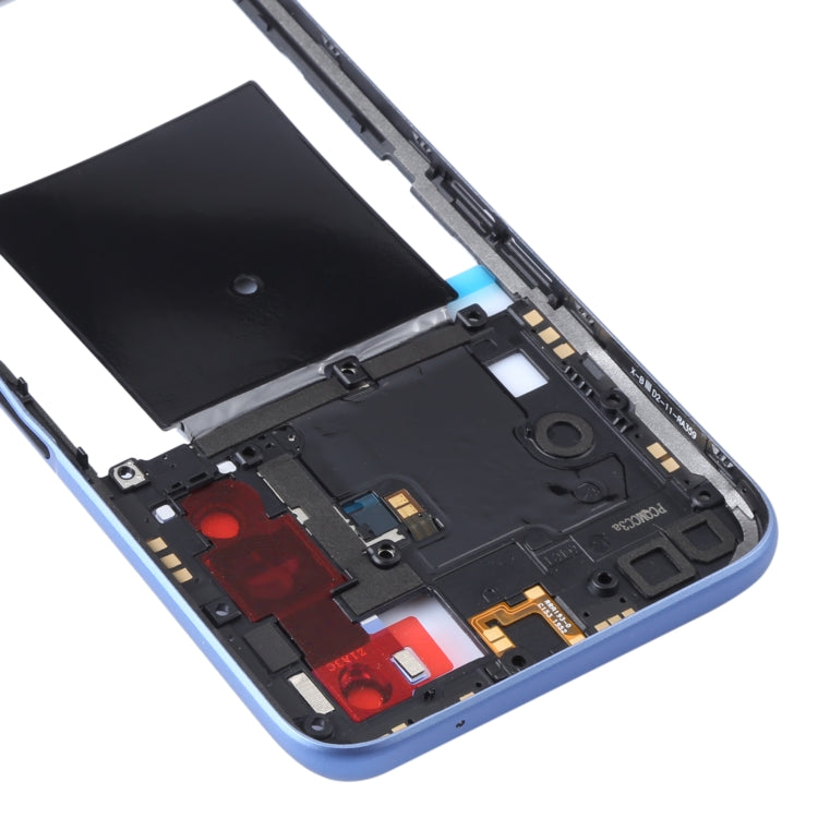 For Realme X50 5G China RMX2051, RMX2025 / Realme X50m 5G Original Middle Frame Bezel Plate(Baby Blue)