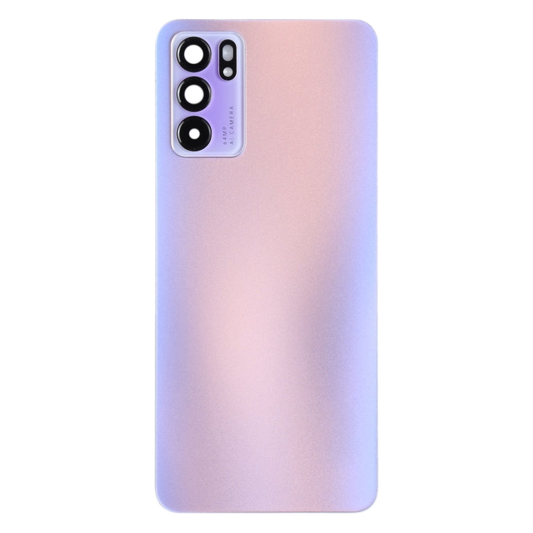 For OPPO Reno6 5G PEQM00, CPH2251 Original Battery Back Cover (Purple) - Back Cover by PMC TechLife | Online Shopping South Africa | PMC TechLife