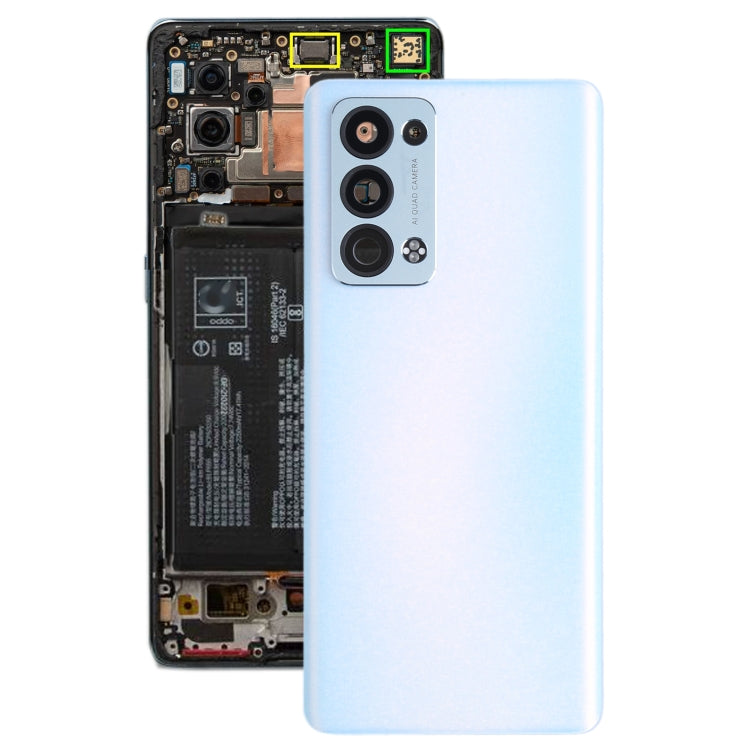 For OPPO Reno6 Pro+ 5G / Reno6 Pro 5G Snapdragon CPH2247, PENM00 Original Battery Back Cover (Blue) - Back Cover by PMC TechLife | Online Shopping South Africa | PMC TechLife