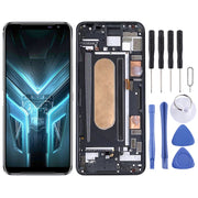 Original OLED LCD Screen for Asus ROG Phone 3 ZS661KS I003DD Digitizer Full Assembly with Frame���Black)