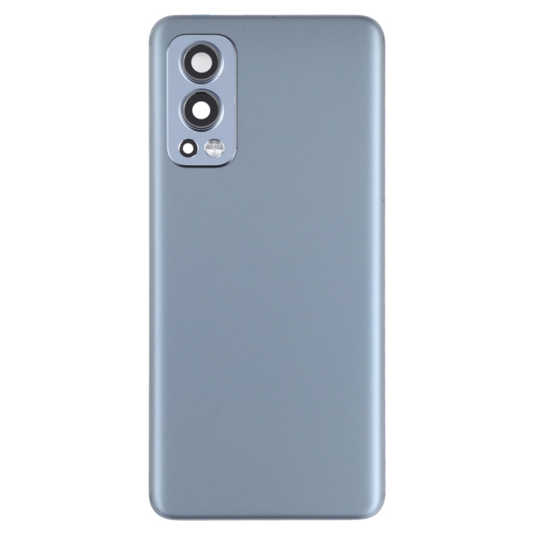 For OnePlus Nord 2 Battery Back Cover with Camera Lens Cover (Grey) - Back Cover by PMC TechLife | Online Shopping South Africa | PMC TechLife