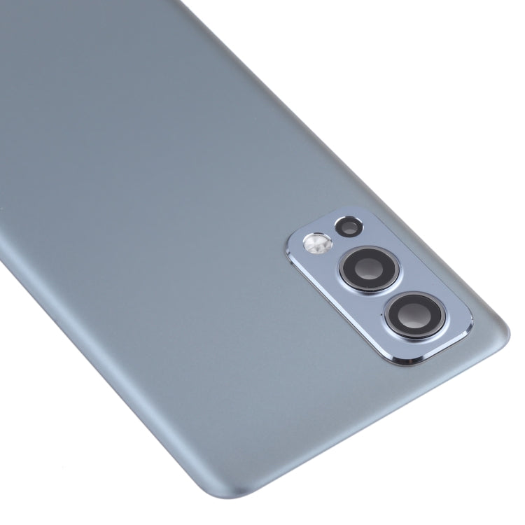 For OnePlus Nord 2 Battery Back Cover with Camera Lens Cover (Grey) - Back Cover by PMC TechLife | Online Shopping South Africa | PMC TechLife