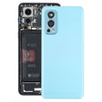 For OnePlus Nord 2 Battery Back Cover with Camera Lens Cover (Blue) - Back Cover by PMC TechLife | Online Shopping South Africa | PMC TechLife