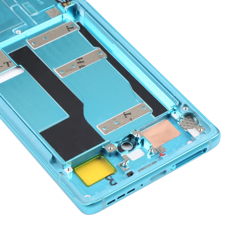 Original Front Housing LCD Frame Bezel Plate for TCL 20 Pro 5G (Blue)