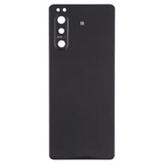 Battery Back Cover with Camera Lens Cover for Sony Xperia 5 II(Black)