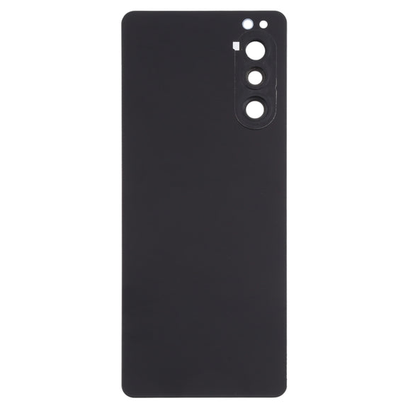 Battery Back Cover with Camera Lens Cover for Sony Xperia 5 II(Black)