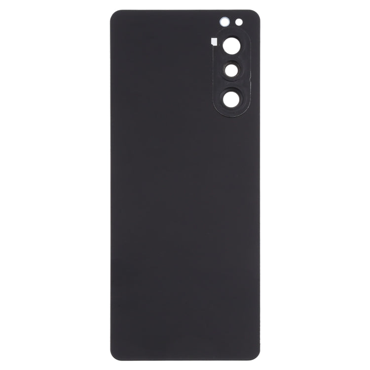 Battery Back Cover with Camera Lens Cover for Sony Xperia 5 II(Black)