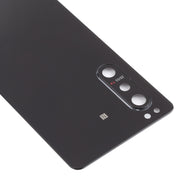 Battery Back Cover with Camera Lens Cover for Sony Xperia 5 II(Black)
