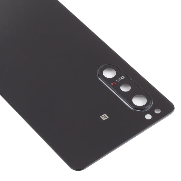 Battery Back Cover with Camera Lens Cover for Sony Xperia 5 II(Black)