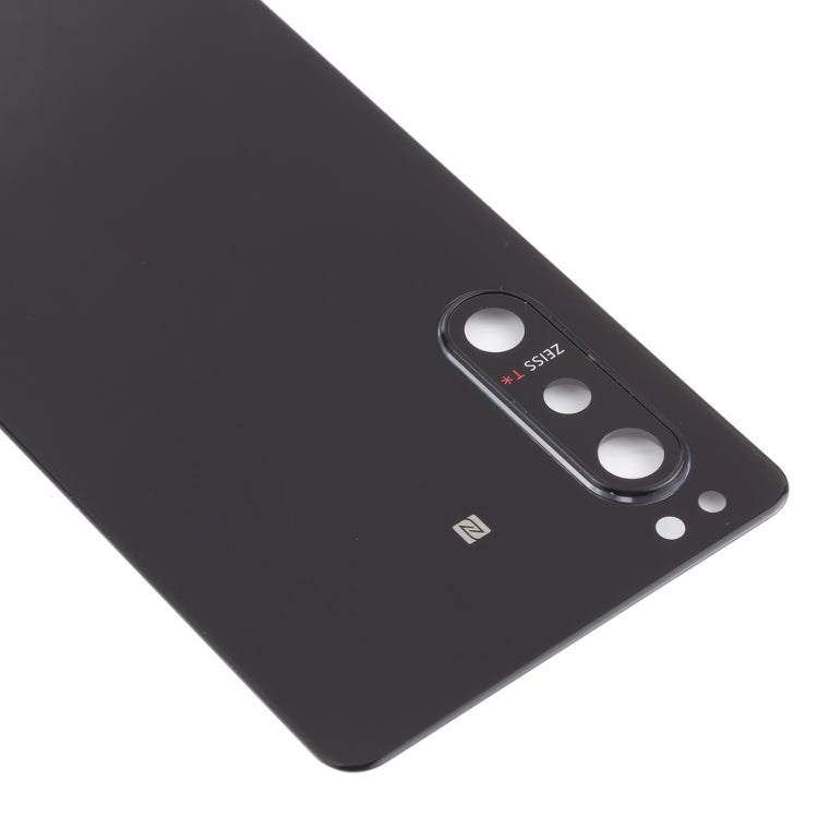 Battery Back Cover with Camera Lens Cover for Sony Xperia 5 II(Black)