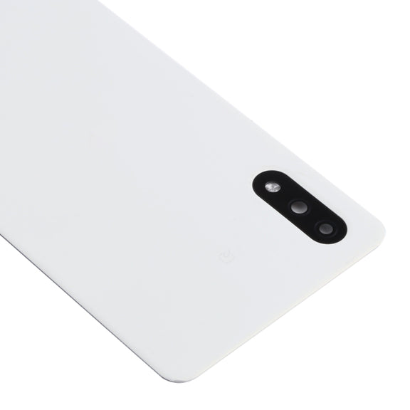 Battery Back Cover with Camera Lens Cover for Sony Xperia Ace II SO-41B(White)