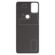 For Alcatel 3X 2020 5061 5061K 5061U Glass Battery Back Cover  (Blue)