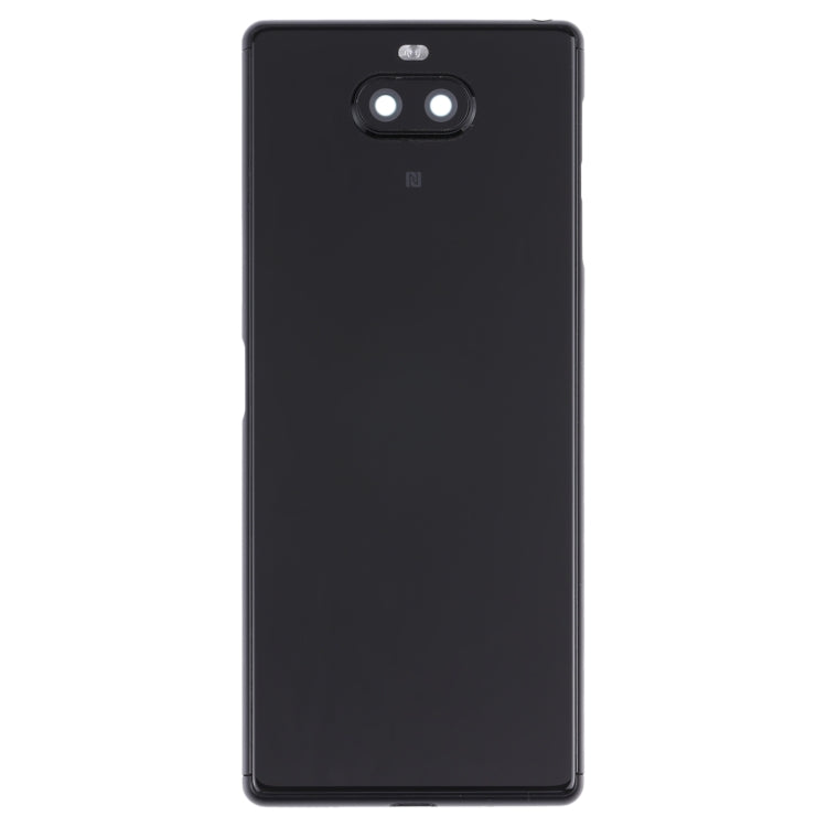 For Sony Xperia 8 Battery Back Cover with Middle Frame & Camera Lens Cover(Black) - Back Cover by PMC TechLife | Online Shopping South Africa | PMC TechLife