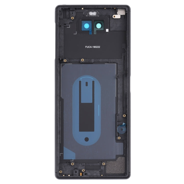For Sony Xperia 8 Battery Back Cover with Middle Frame & Camera Lens Cover(Black) - Back Cover by PMC TechLife | Online Shopping South Africa | PMC TechLife