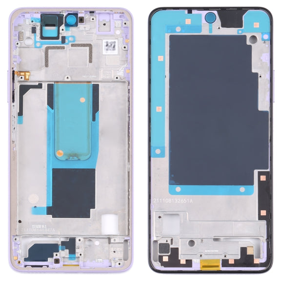 Original Front Housing LCD Frame Bezel Plate for Xiaomi Redmi Note 11 Pro (China) 21091116C / Redmi Note 11 Pro+ 5G / 11i / 11i HyperCharge 5G 21091116UI(Purple)