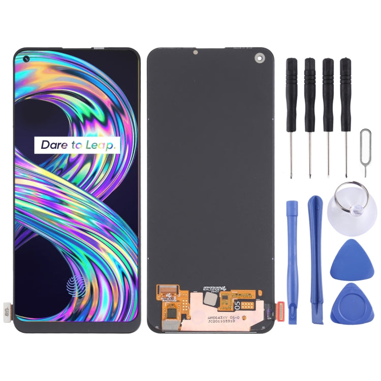 Original Super AMOLED Material LCD Screen and Digitizer Full Assembly for OPPO Realme 8 - LCD Screen by PMC TechLife | Online Shopping South Africa | PMC TechLife