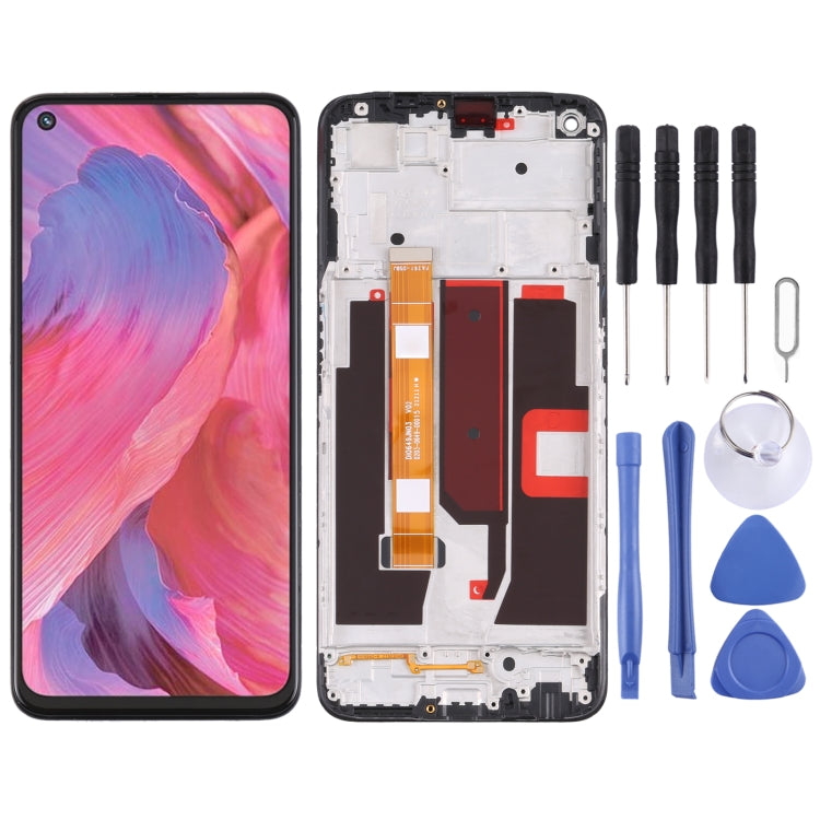 Original LCD Screen and Digitizer Full Assembly with Frame for OPPO A74 5G CPH2197 CPH2263 - free shipping - PMC TechLife - Order now!