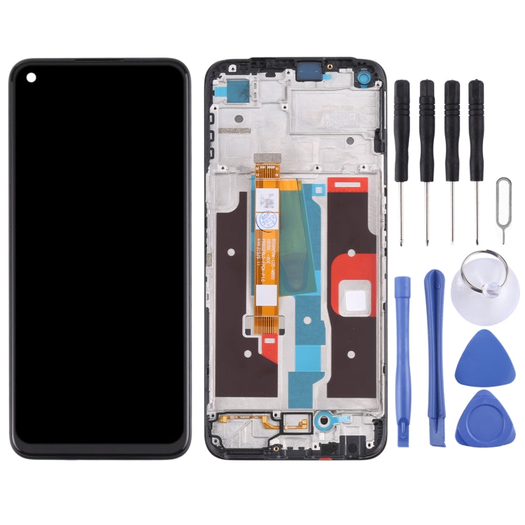 LCD Screen and Digitizer Full Assembly with Frame for OPPO Realme 8i RMX3151(Black) - free shipping - PMC TechLife - Order now!