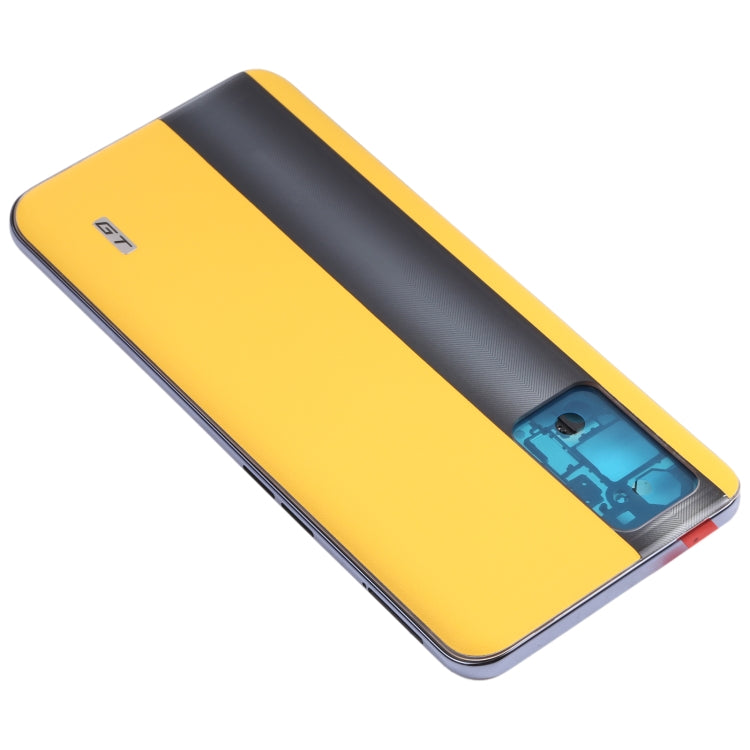 For OPPO Realme GT RMX2202 Middle Frame Bezel Plate + Battery Back Cover (Yellow) - Frame Bezel Plate by PMC TechLife | Online Shopping South Africa | PMC TechLife | Buy Now Pay Later Mobicred