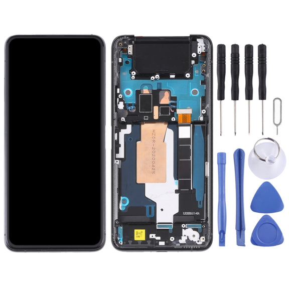 Original 90Hz AMOLED LCD Screen for Asus Zenfone 7 Pro / Zenfone 7 ZS670KS ZS671KS Digitizer Full Assembly with Frame���Black)