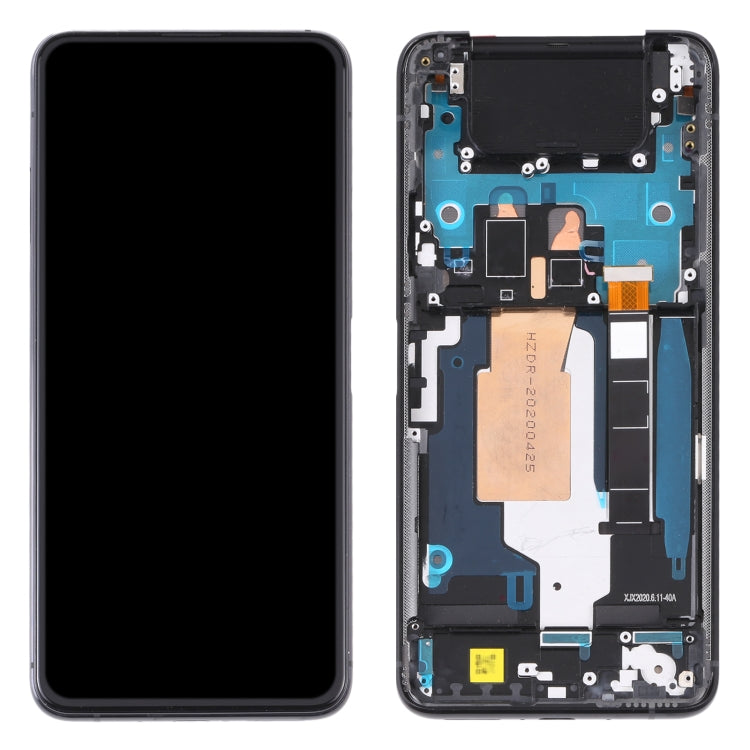 Original 90Hz AMOLED LCD Screen for Asus Zenfone 7 Pro / Zenfone 7 ZS670KS ZS671KS Digitizer Full Assembly with Frame���Black)