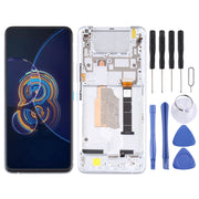 Original LCD Screen for Asus Zenfone 8 Flip ZS672KS Digitizer Full Assembly with Frame���Silver)