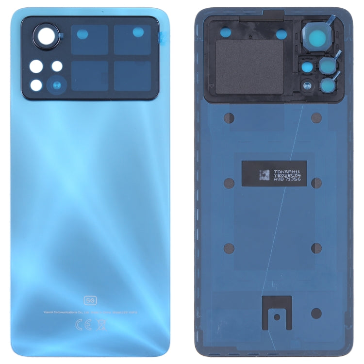 Original Battery Back Cover for Xiaomi Poco X4 Pro 5G (Blue) - Back Cover by PMC TechLife | Online Shopping South Africa | PMC TechLife