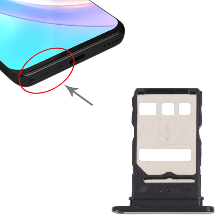 SIM Card Tray + SIM Card Tray for Honor 50 Lite(Black) - free shipping - PMC TechLife - Order now!