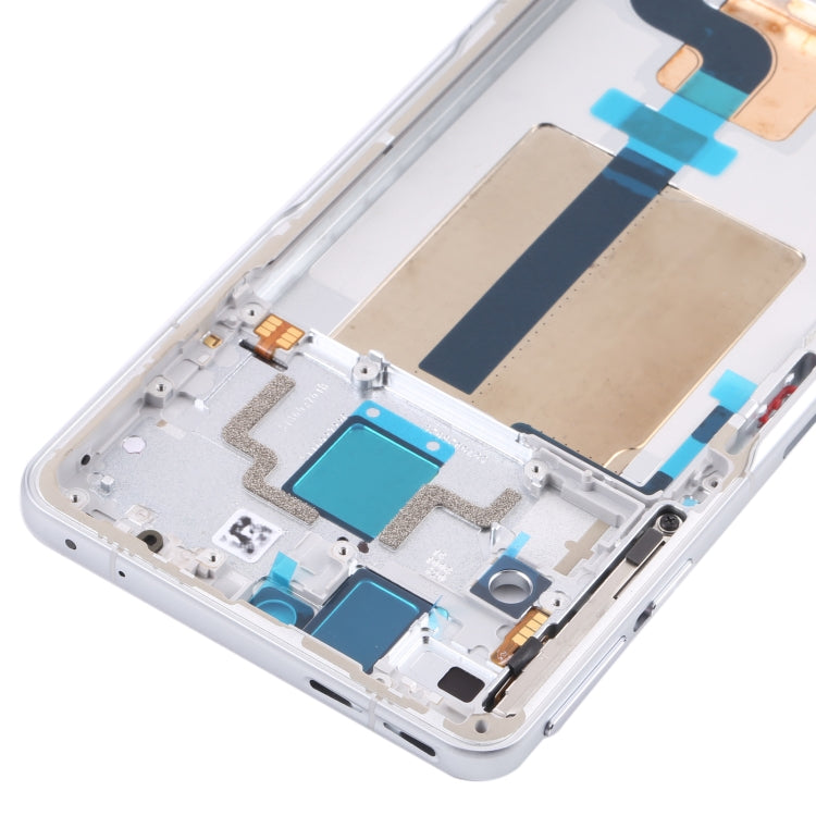 Front Housing LCD Frame Bezel Plate for Xiaomi Redmi K50 Gaming/Poco F4 GT(White)
