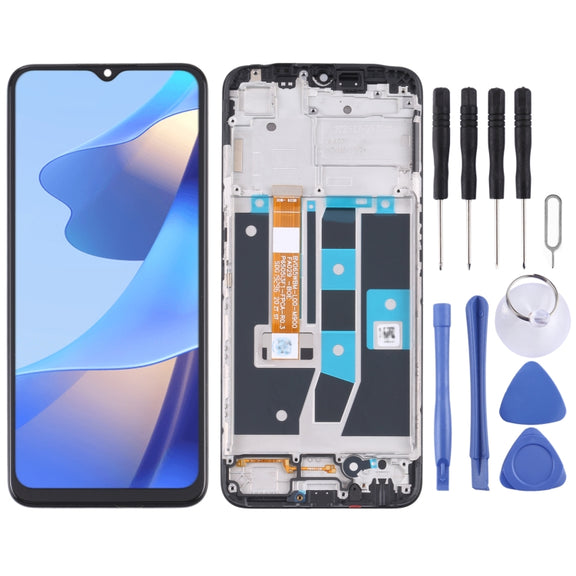 LCD Screen and Digitizer Full Assembly with Frame for OPPO A16/A16s