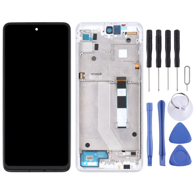 TFT LCD Screen for Motorola Moto G 5G Digitizer Full Assembly with Frame (White) - free shipping - PMC TechLife - Order now!