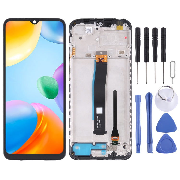 Original LCD Screen and Digitizer Full Assembly with Frame for Xiaomi Redmi 10C/Redmi 10 India/Poco C40 - free shipping - PMC TechLife - Order now!