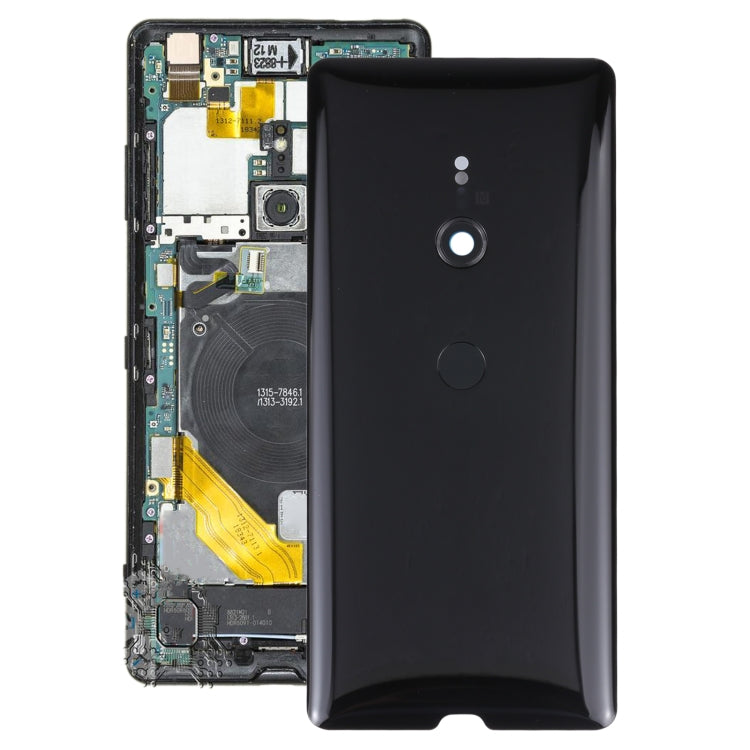 Original Battery Back Cover with Fingerprint for Sony Xperia XZ3(Black) - Back Cover by PMC TechLife | Online Shopping South Africa | PMC TechLife