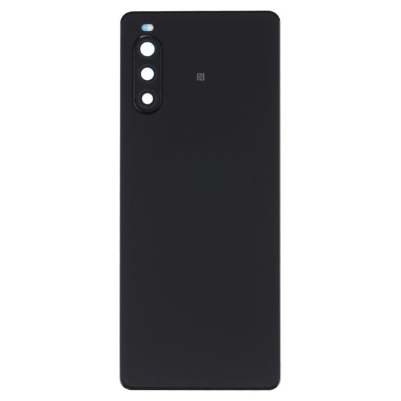 Original Battery Back Cover with Fingerprint for Sony Xperia 10 II(Black)