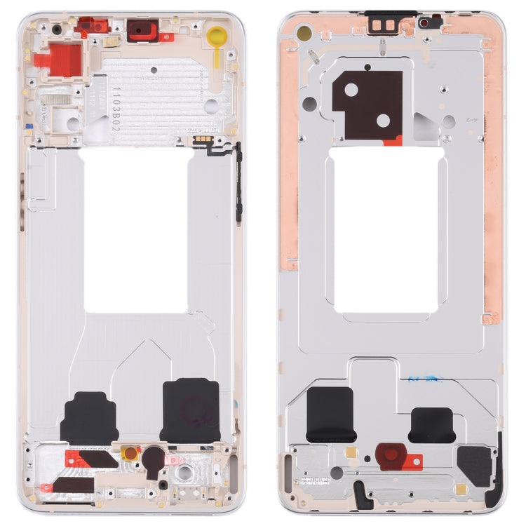 For OPPO Reno7 5G China PFJM10 Original Front Housing LCD Frame Bezel Plate (Gold)