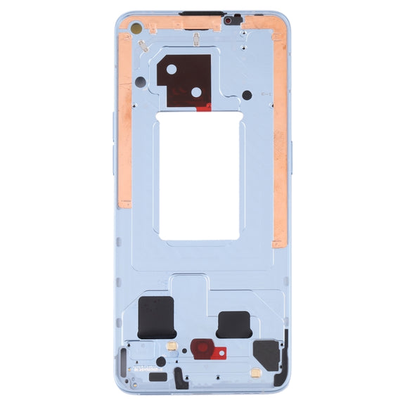For OPPO Reno6 5G PEQM00 CPH2251 Original Front Housing LCD Frame Bezel Plate (Blue)