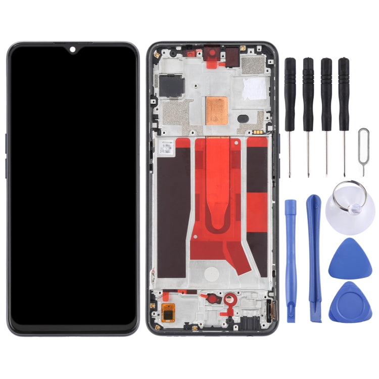 Original LCD Screen For OPPO Reno3 5G/Reno3 Youth/F15/Find X2 Lite/K7 5G Digitizer Full Assembly with Frame (Black)