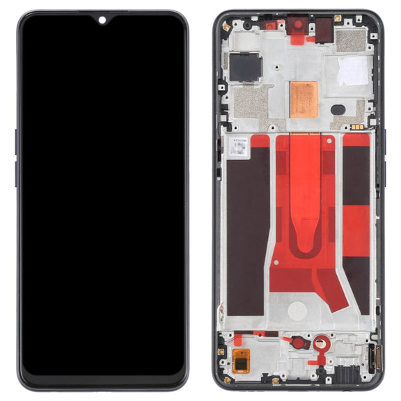 Original LCD Screen For OPPO Reno3 5G/Reno3 Youth/F15/Find X2 Lite/K7 5G Digitizer Full Assembly with Frame (Black)