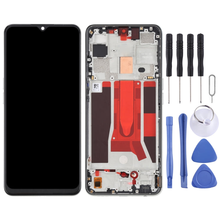 Original LCD Screen For OPPO Reno3 5G/Reno3 Youth/F15/Find X2 Lite/K7 5G Digitizer Full Assembly with Frame (Gold)