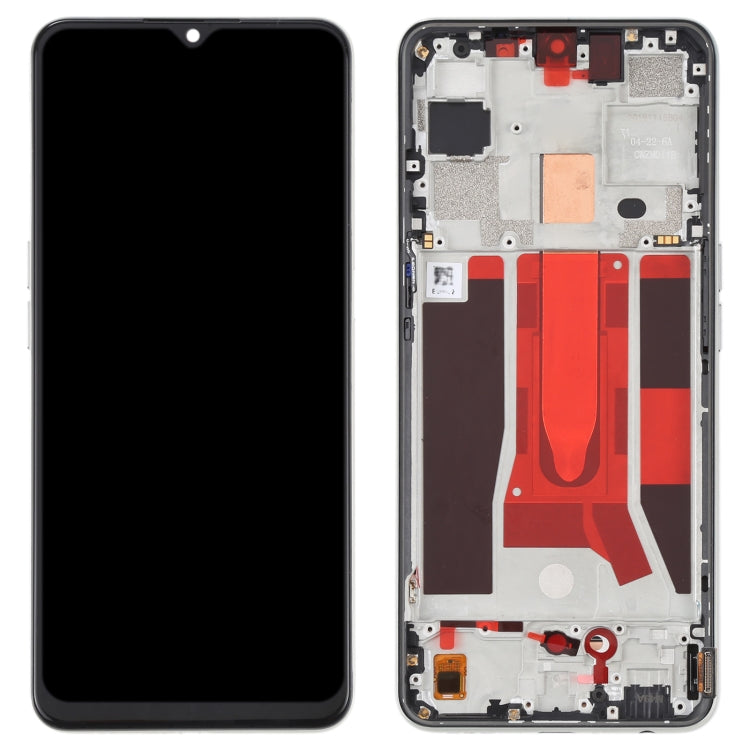 Original LCD Screen For OPPO Reno3 5G/Reno3 Youth/F15/Find X2 Lite/K7 5G Digitizer Full Assembly with Frame (Gold)