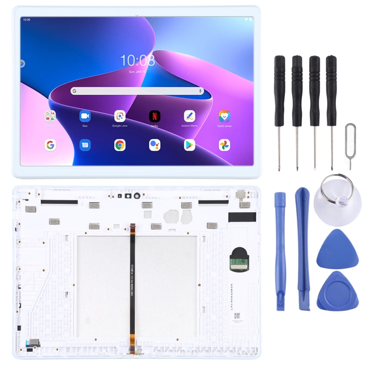 OEM LCD Screen for Lenovo Tab 5 Plus/M10 TB-X605L TB-X605F TB-X605M TB-X605 Digitizer Full Assembly with Frame (White) - free shipping - PMC TechLife - Order now!