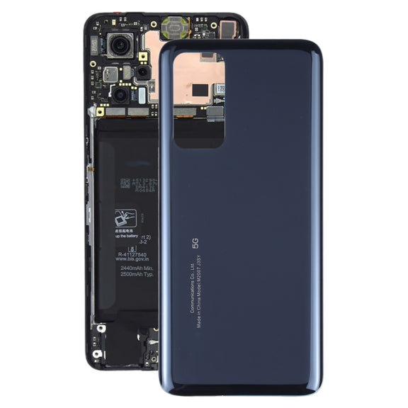 Glass Battery Back Cover for Xiaomi Redmi K30S/Mi 10T/Mi 10T Pro(Black)