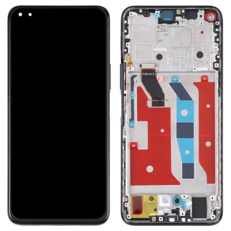 Original LCD Screen for Huawei Nova 8i Digitizer Full Assembly with Frame(Black) - free shipping - PMC TechLife - Order now!