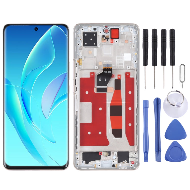 Original OLED LCD Screen for Honor 60 Pro Digitizer Full Assembly with Frame(Gold) - free shipping - PMC TechLife - Order now!