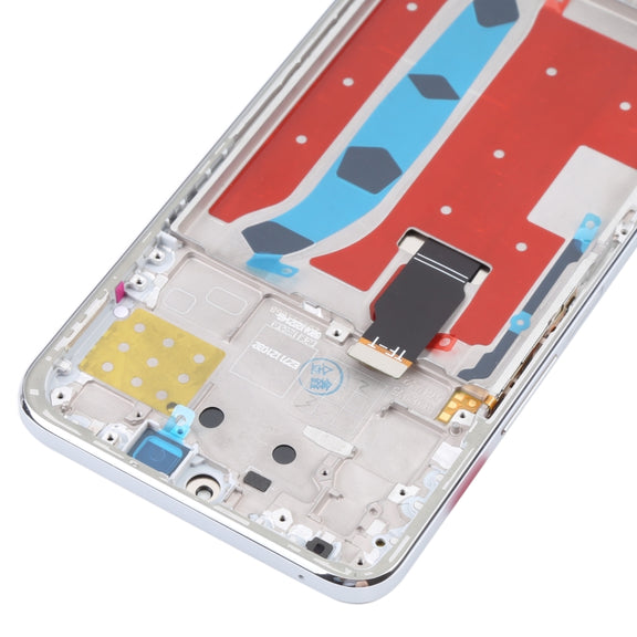 Original LCD Screen for Honor X30i Digitizer Full Assembly with Frame(Silver)