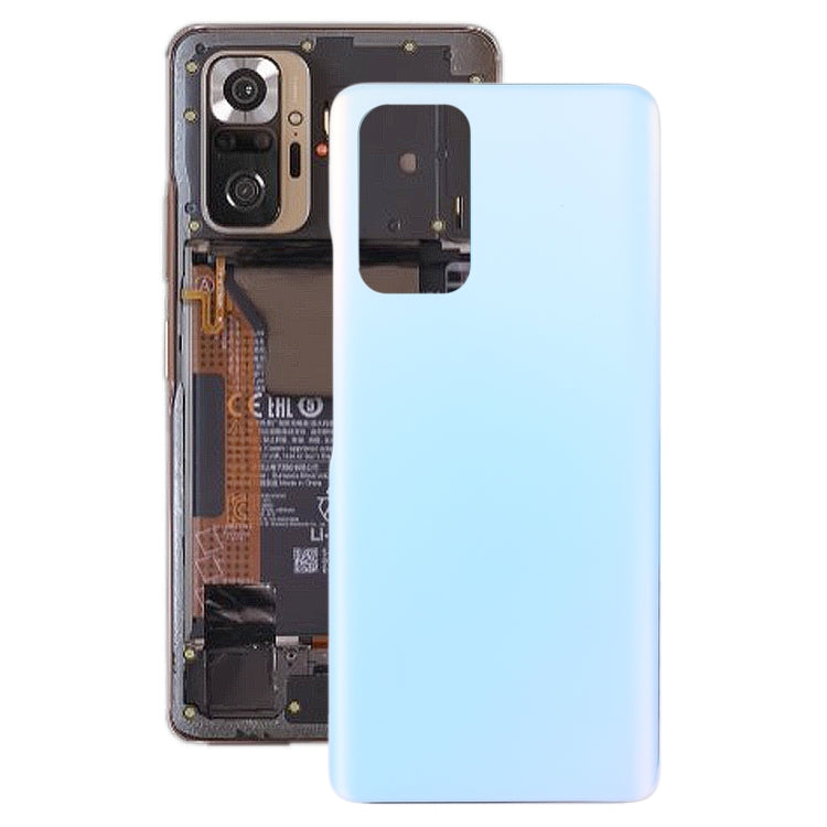 Glass Battery Back Cover for Xiaomi Redmi Note 10 Pro/Redmi Note 10 Pro Max/Redmi Note 10 Pro India(Blue) - free shipping - PMC TechLife - Order now!